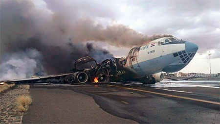La ONU exige el cese de bombardeo saudí contra el aeropuerto de Sanaa